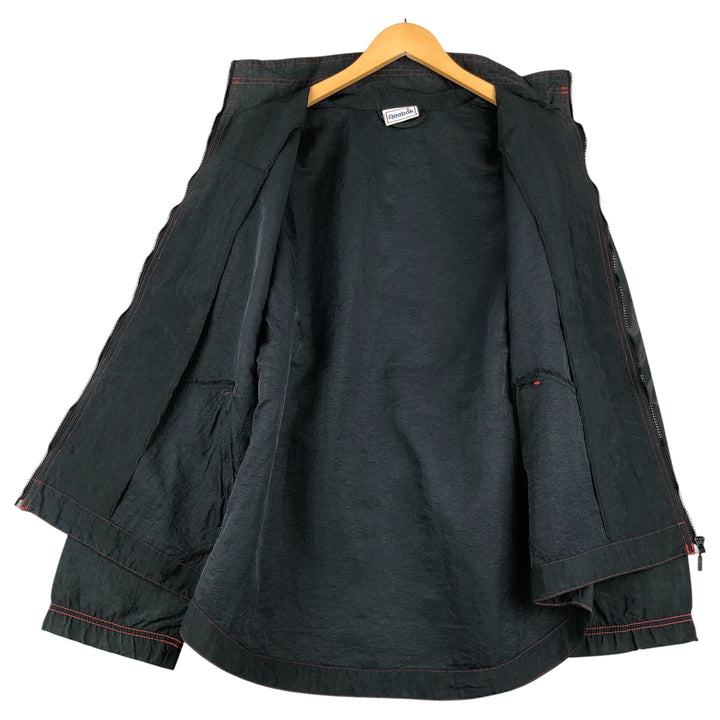 90'S Reebok Black Top Nylon Jacket, Men's Size L, Vintage Nylon black type Vintage Second Hand