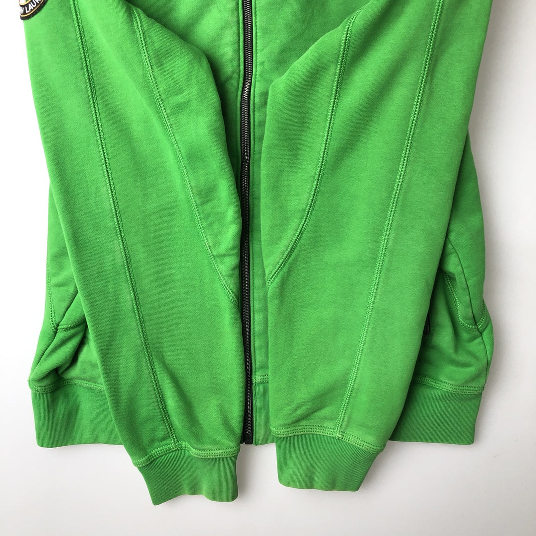 Ralph Lauren POLO RALPH LAUREN Cookie Patch Full-Zip Hoodie, Men's Size L cotton green type Vintage Second Hand