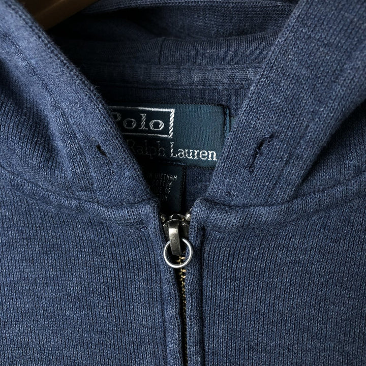 Ralph Lauren POLO by Ralph Lauren Sweat Full Zip Hoodie Men's L size unclear navy blue type Vintage Second Hand
