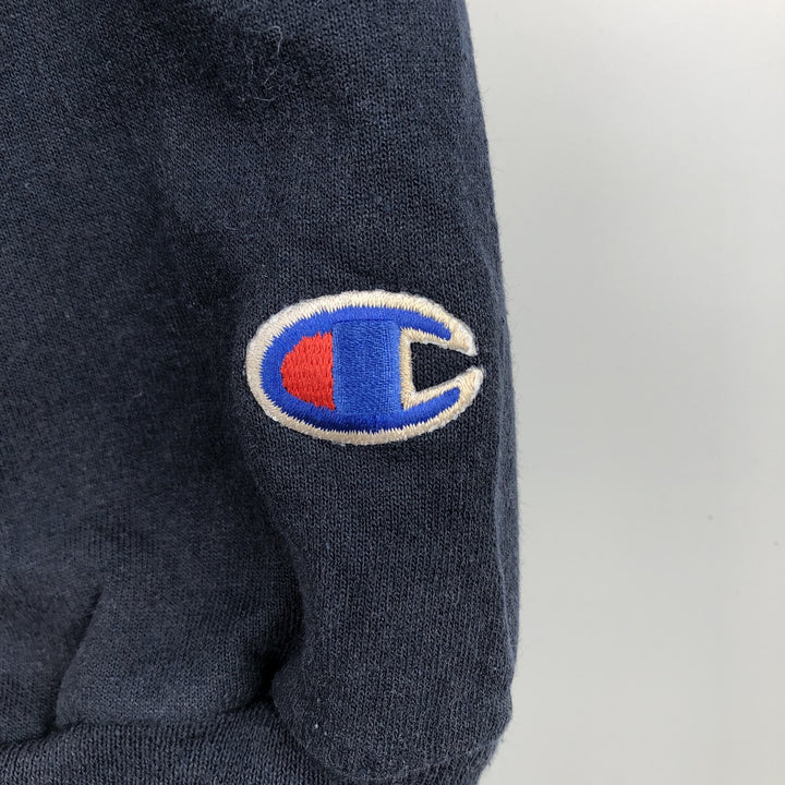 2000'S Champion Authentic Athletics Wear Triple Print College Pullover Hoodie, Men's XL cotton navy blue type Vintage Second Hand