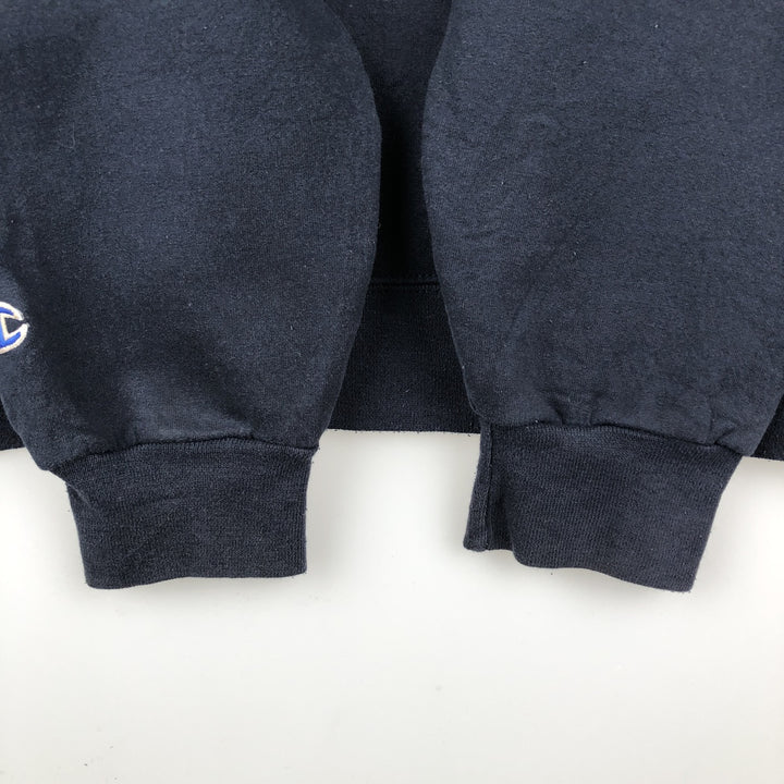 2000'S Champion Authentic Athletics Wear Triple Print College Pullover Hoodie, Men's XL cotton navy blue type Vintage Second Hand