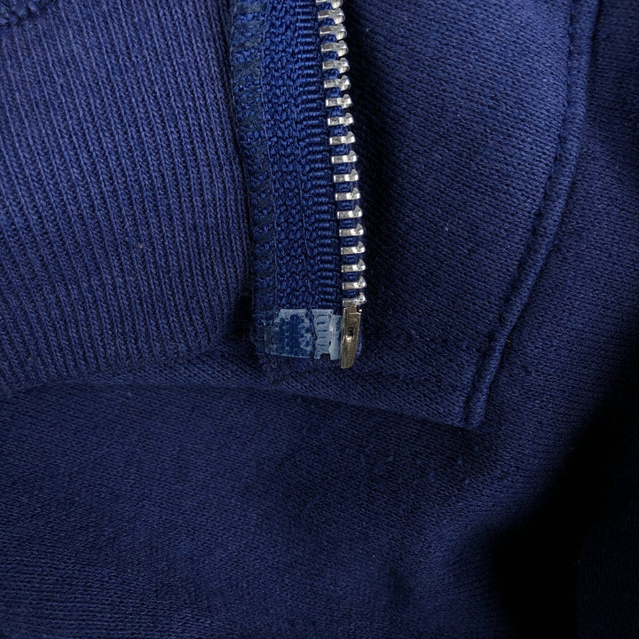 Vintage 90'S RIDERS full-zip sweatshirt hoodie, made in the USA, size XL. cotton Navy blue Vintage Second Hand