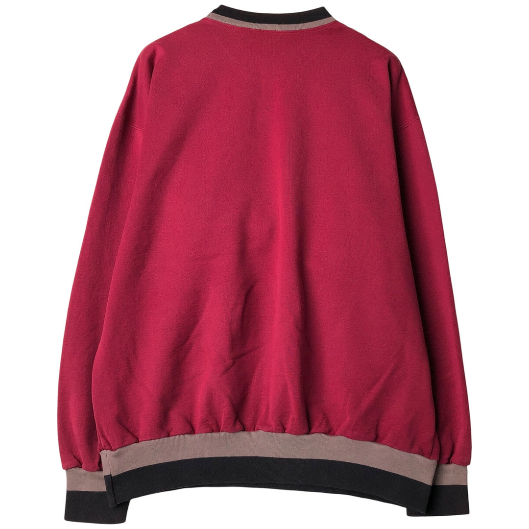 Vintage 90'S Nike silver tag sweatshirt, size XL, men's cotton Red type red-purple Vintage Second Hand
