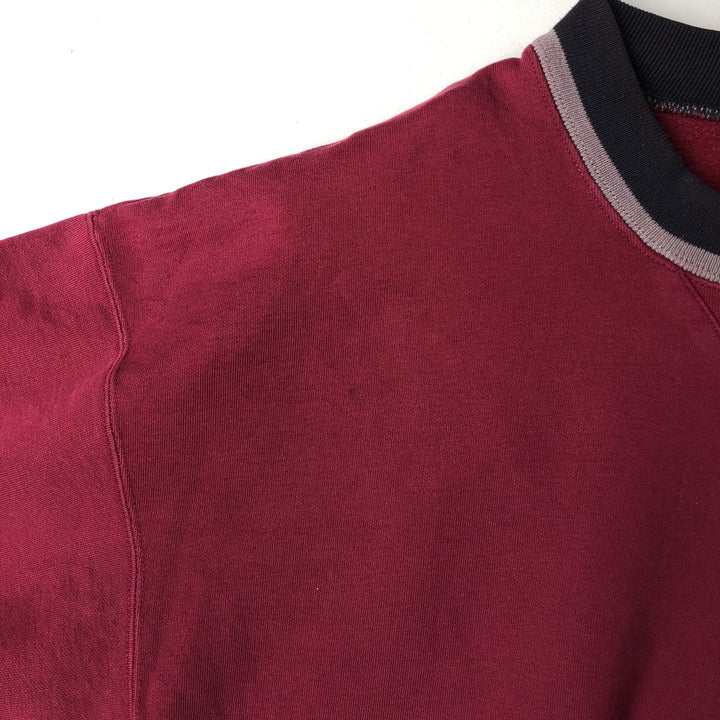 Vintage 90'S Nike silver tag sweatshirt, size XL, men's cotton Red type red-purple Vintage Second Hand