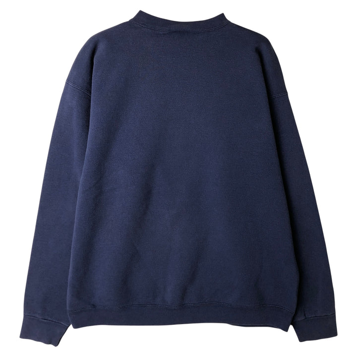90s~00'S Nike One Point Logo Sweatshirt Trainer Made in USA Men's L Size Vintage cotton navy blue type Vintage Second Hand