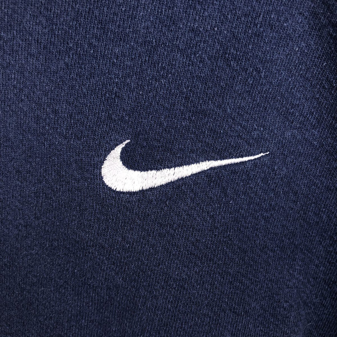 90s~00'S Nike One Point Logo Sweatshirt Trainer Made in USA Men's L Size Vintage cotton navy blue type Vintage Second Hand