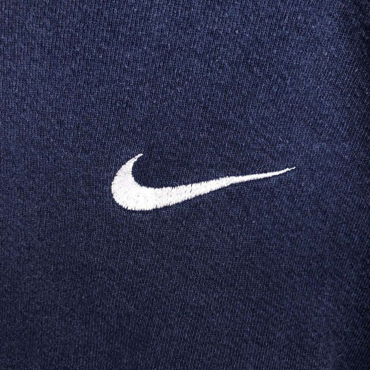 90s~00'S Nike One Point Logo Sweatshirt Trainer Made in USA Men's L Size Vintage cotton navy blue type Vintage Second Hand