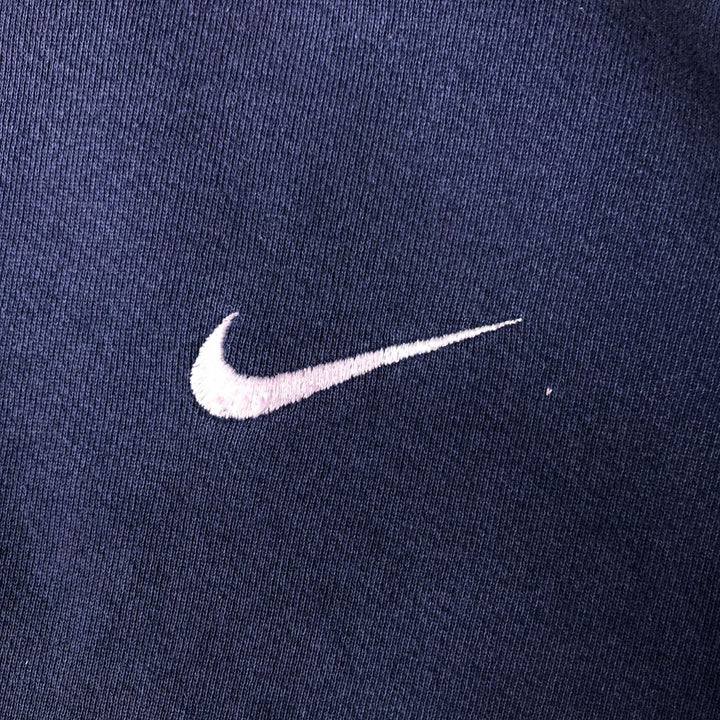 90'S Nike One Point Logo Sweatshirt Trainer Made in USA Men's L Size Vintage cotton navy blue type Vintage Second Hand