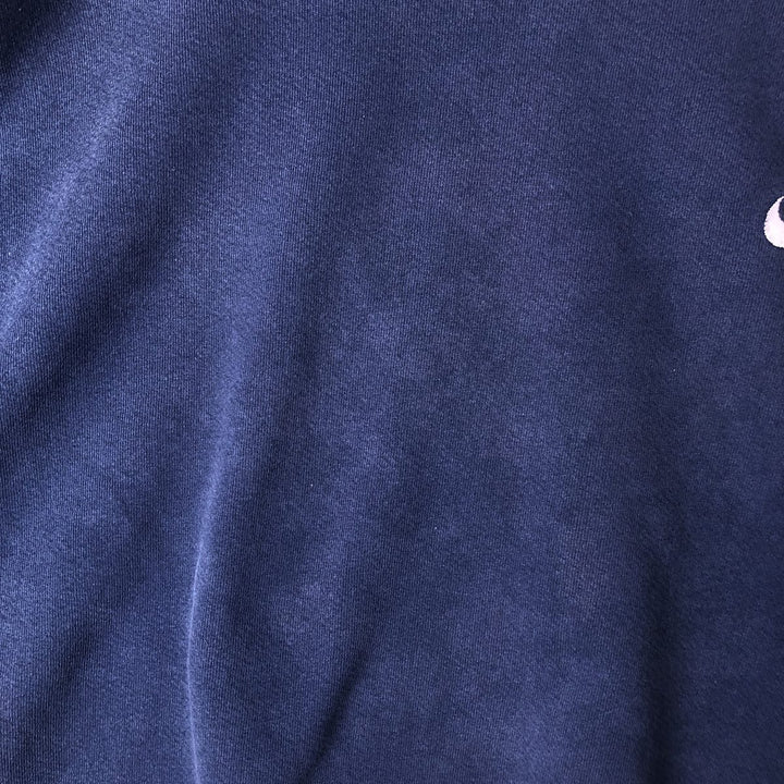 90'S Nike One Point Logo Sweatshirt Trainer Made in USA Men's L Size Vintage cotton navy blue type Vintage Second Hand
