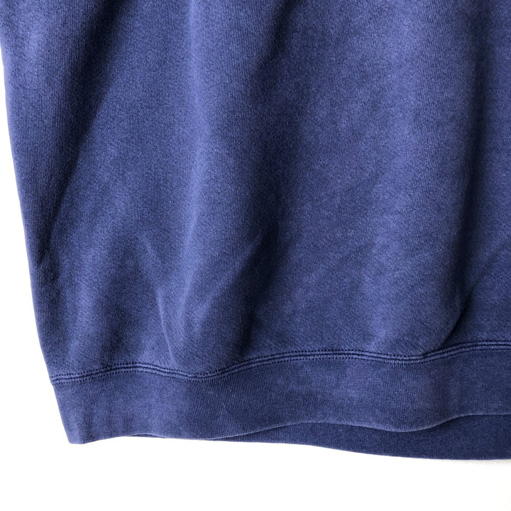 90'S Nike One Point Logo Sweatshirt Trainer Made in USA Men's L Size Vintage cotton navy blue type Vintage Second Hand