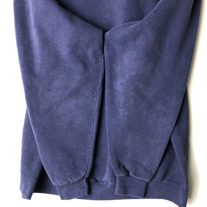 90'S Nike One Point Logo Sweatshirt Trainer Made in USA Men's L Size Vintage cotton navy blue type Vintage Second Hand