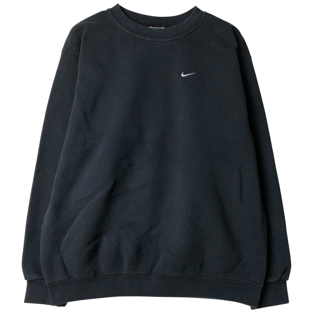 Vintage 90'S Nike One-Point Logo Sweatshirt, Made in USA, Men's Size Medium cotton black type Vintage Second Hand