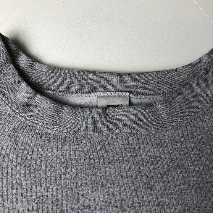 90'S Nike One Point Logo Sweatshirt Trainer Made in USA Men's L Size Vintage cotton gray type Vintage Second Hand