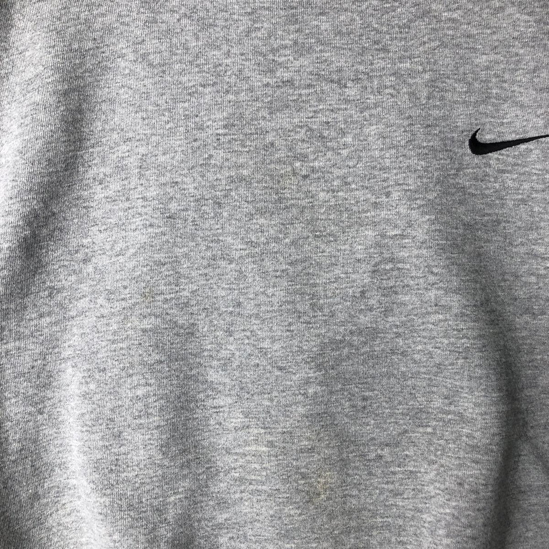 90'S Nike One Point Logo Sweatshirt Trainer Made in USA Men's L Size Vintage cotton gray type Vintage Second Hand