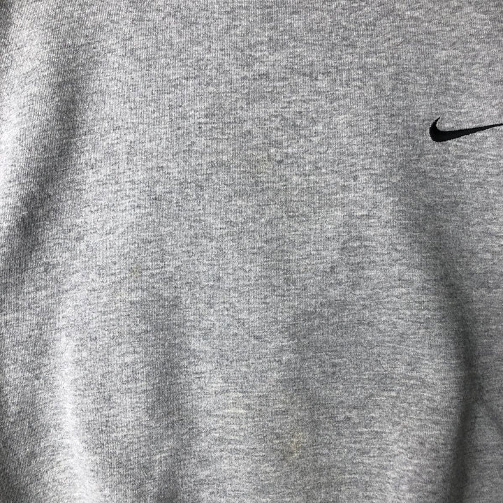 90'S Nike One Point Logo Sweatshirt Trainer Made in USA Men's L Size Vintage cotton gray type Vintage Second Hand