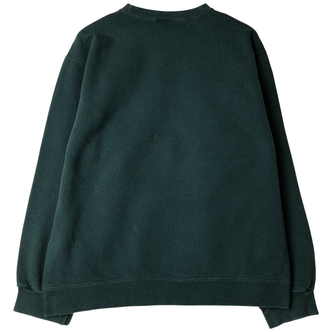 Vintage 90'S Nike One-Point Logo Sweatshirt, Made in USA, Men's Size Medium cotton Green type dark green Vintage Second Hand