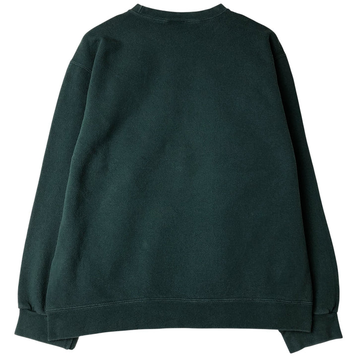 Vintage 90'S Nike One-Point Logo Sweatshirt, Made in USA, Men's Size Medium cotton Green type dark green Vintage Second Hand