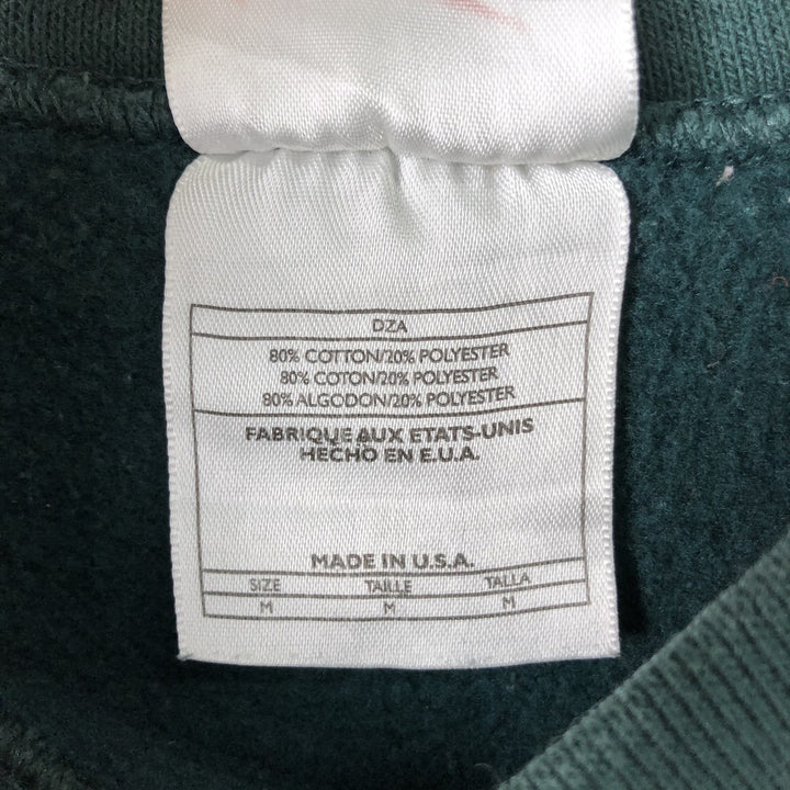 Vintage 90'S Nike One-Point Logo Sweatshirt, Made in USA, Men's Size Medium cotton Green type dark green Vintage Second Hand