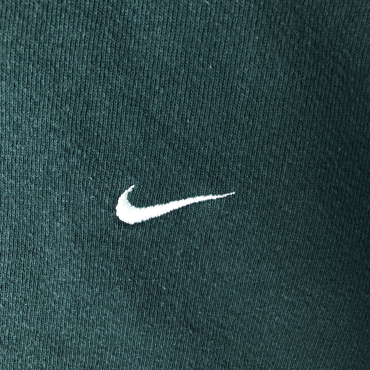 Vintage 90'S Nike One-Point Logo Sweatshirt, Made in USA, Men's Size Medium cotton Green type dark green Vintage Second Hand