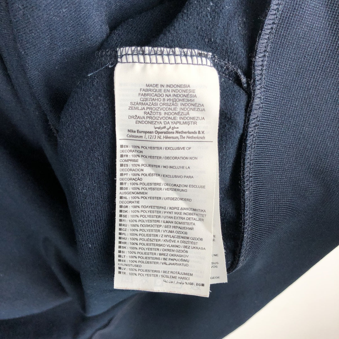 Nike the athletic department jersey track jacket, men's size L polyester blue type Vintage Second Hand
