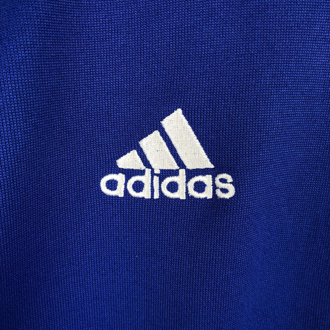 00'S adidas jersey track jacket, men's size S polyester blue type Vintage Second Hand