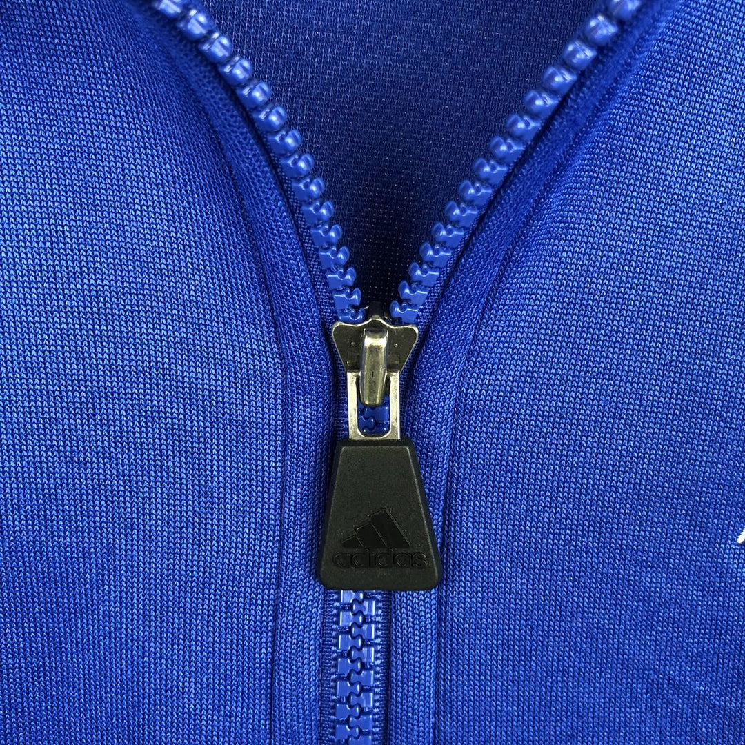 00'S adidas jersey track jacket, men's size S polyester blue type Vintage Second Hand