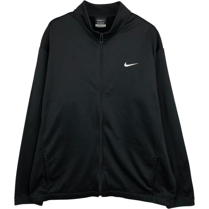 Nike Golf THERMA-FIT Jersey Track Jacket Men's XL polyester black type Vintage Second Hand