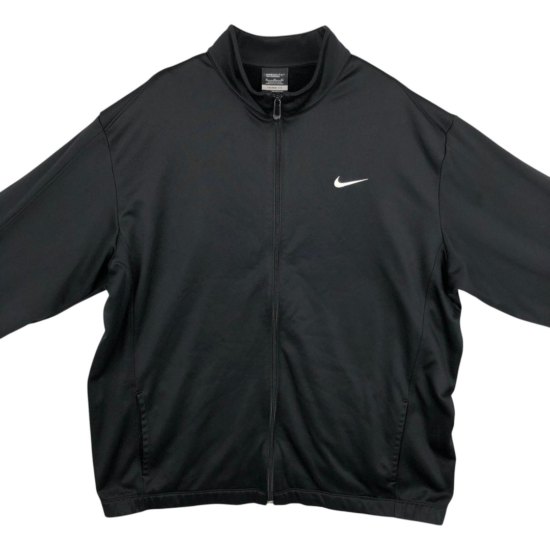 Nike Golf THERMA-FIT Jersey Track Jacket Men's XL polyester black type Vintage Second Hand