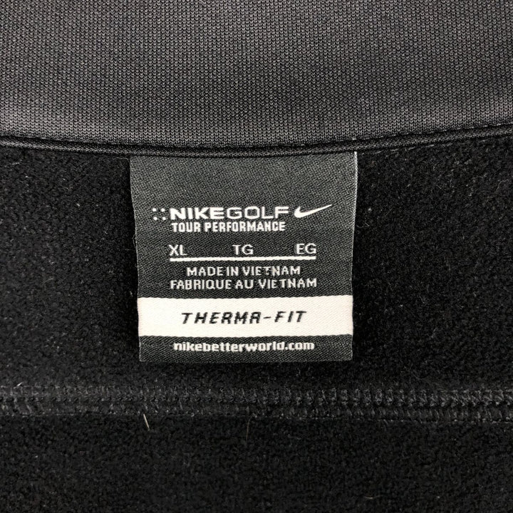 Nike Golf THERMA-FIT Jersey Track Jacket Men's XL polyester black type Vintage Second Hand