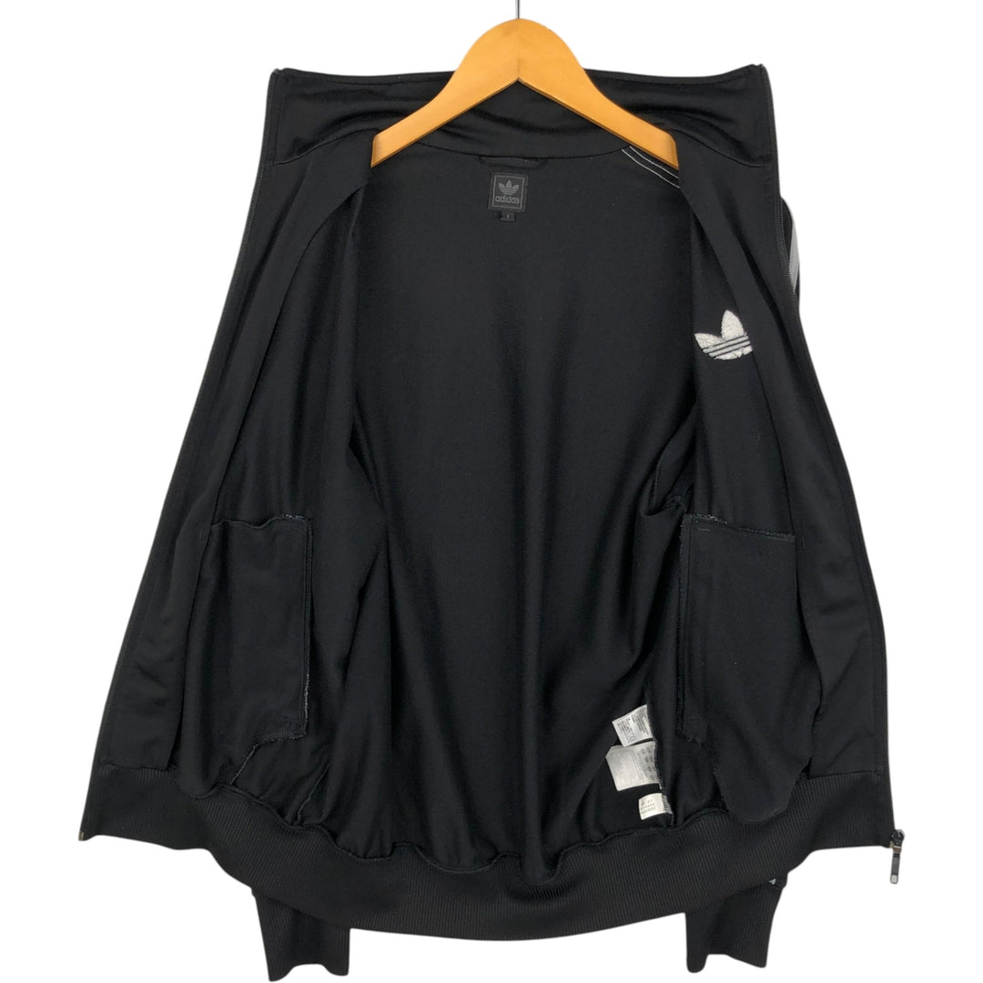 2000'S adidas Originals Jersey Track Jacket, Men's Size Small polyester black type Vintage Second Hand