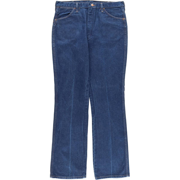 Vintage 80s-90'S Wrangler Flare Cut Denim Pants, Made in USA, Men's, Size W35 cotton blue type Vintage Second Hand