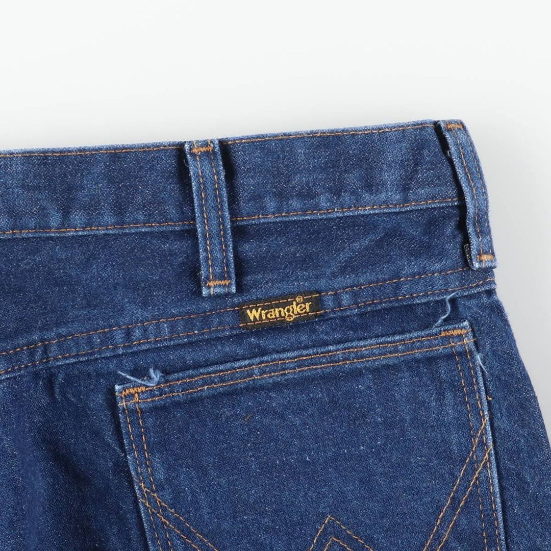 Vintage 80s-90'S Wrangler Flare Cut Denim Pants, Made in USA, Men's, Size W35 cotton blue type Vintage Second Hand