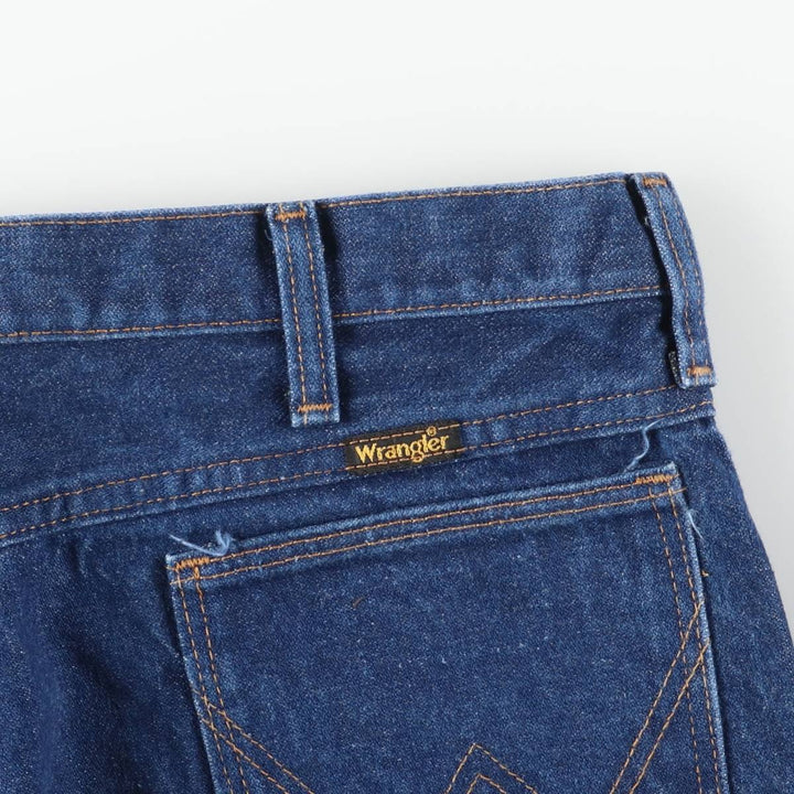 Vintage 80s-90'S Wrangler Flare Cut Denim Pants, Made in USA, Men's, Size W35 cotton blue type Vintage Second Hand