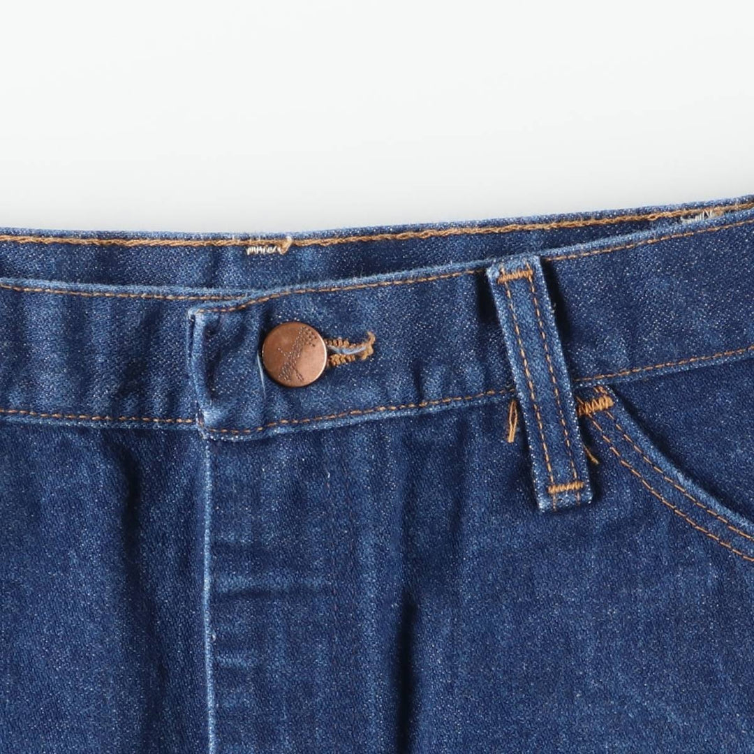 Vintage 80s-90'S Wrangler Flare Cut Denim Pants, Made in USA, Men's, Size W35 cotton blue type Vintage Second Hand