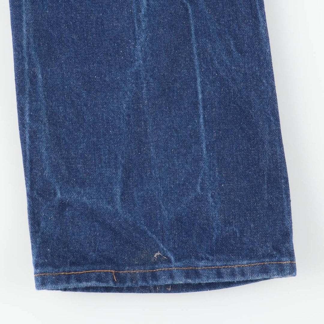 Vintage 80s-90'S Wrangler Flare Cut Denim Pants, Made in USA, Men's, Size W35 cotton blue type Vintage Second Hand