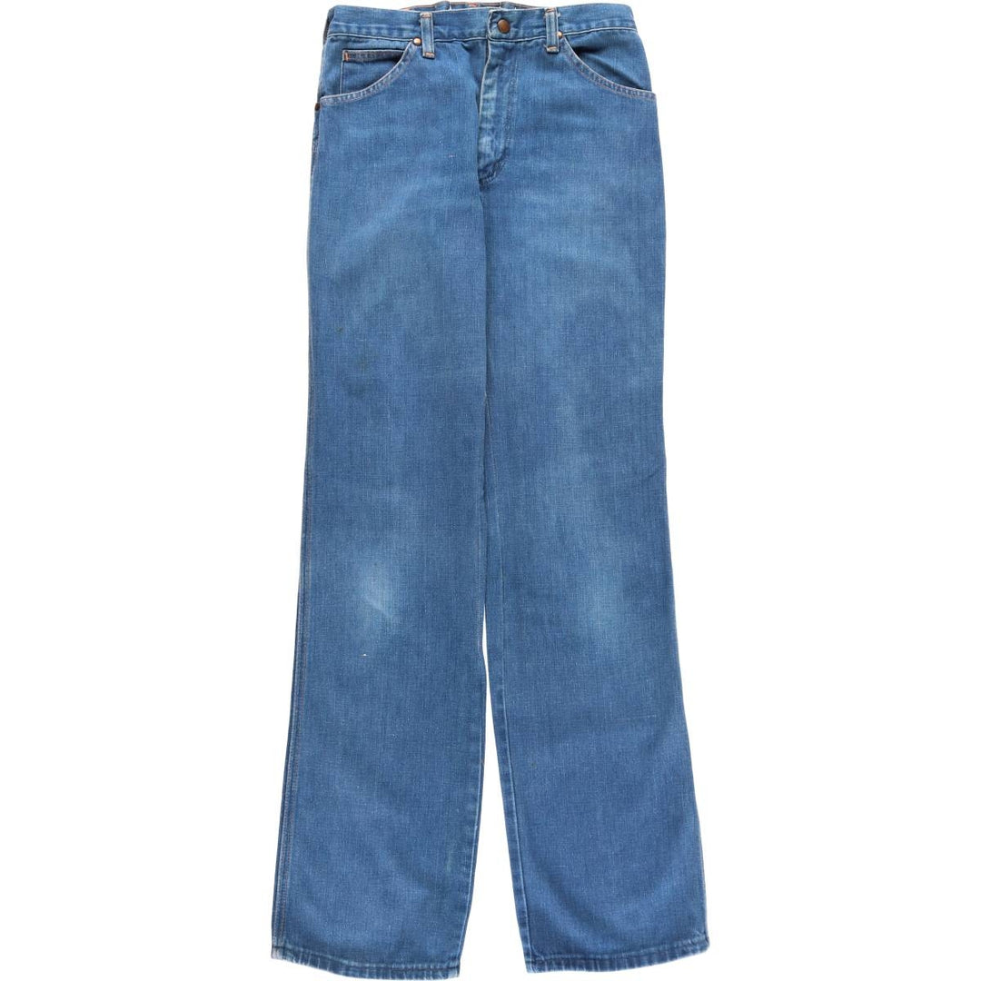 Vintage 80s-90'S Wrangler Flare Cut Denim Pants, Made in USA, Men's, Size W29 unclear blue type Vintage Second Hand