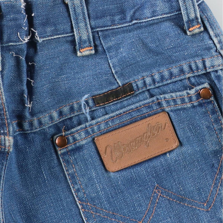 Vintage 80s-90'S Wrangler Flare Cut Denim Pants, Made in USA, Men's, Size W29 unclear blue type Vintage Second Hand
