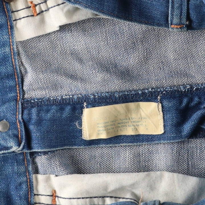 Vintage 80s-90'S Wrangler Flare Cut Denim Pants, Made in USA, Men's, Size W29 unclear blue type Vintage Second Hand