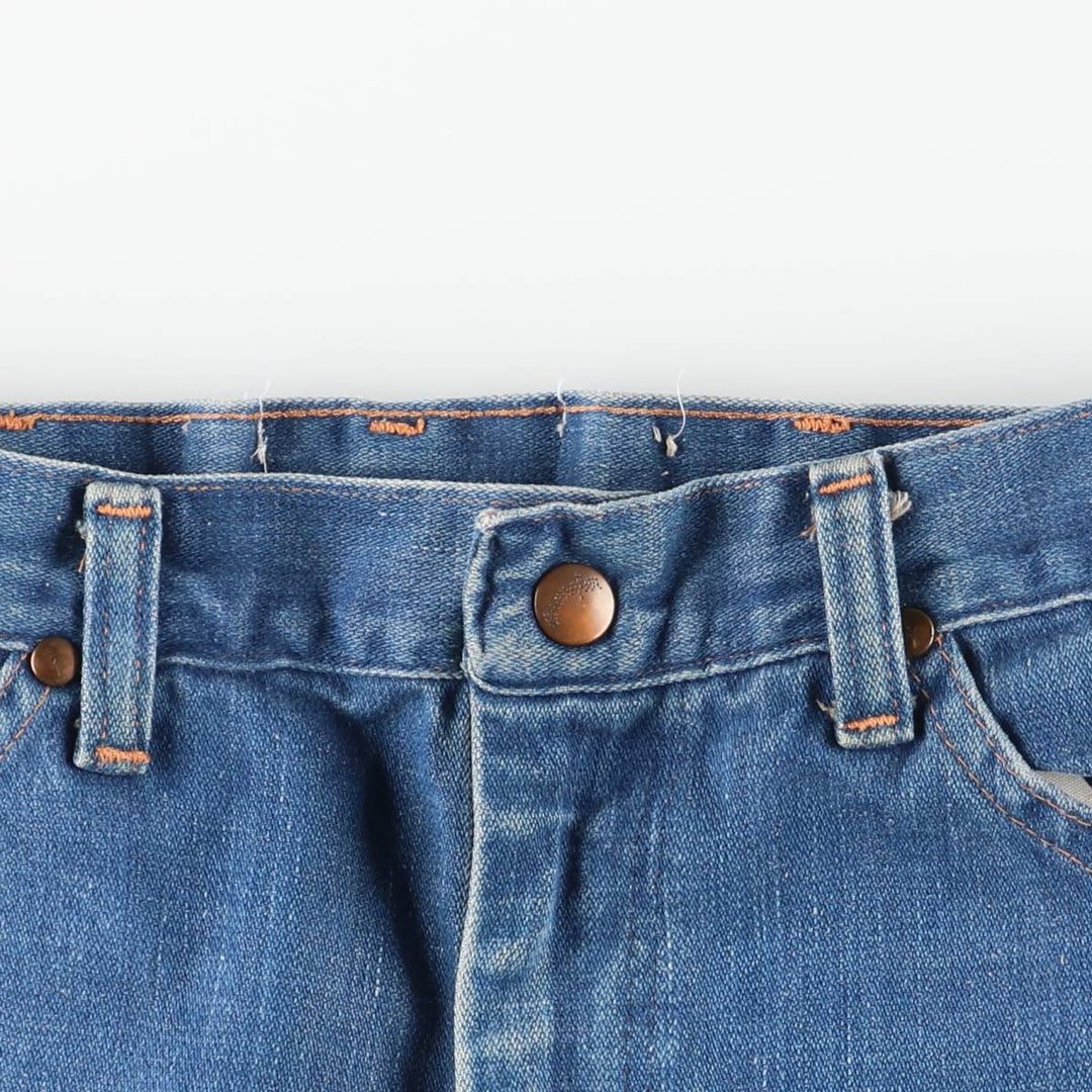 Vintage 80s-90'S Wrangler Flare Cut Denim Pants, Made in USA, Men's, Size W29 unclear blue type Vintage Second Hand