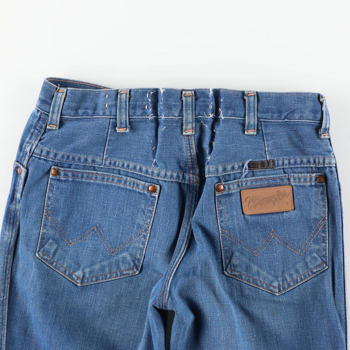 Vintage 80s-90'S Wrangler Flare Cut Denim Pants, Made in USA, Men's, Size W29 unclear blue type Vintage Second Hand