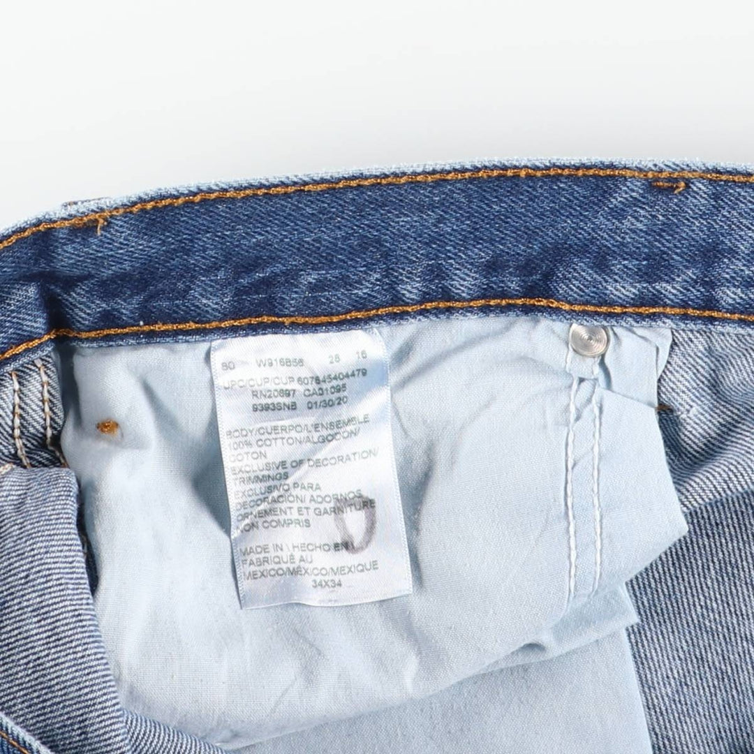 Dickies tapered denim pants for men, equivalent to W35 cotton blue type Vintage Second Hand