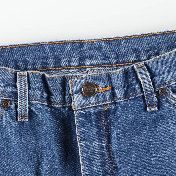 Dickies tapered denim pants for men, equivalent to W35 cotton blue type Vintage Second Hand