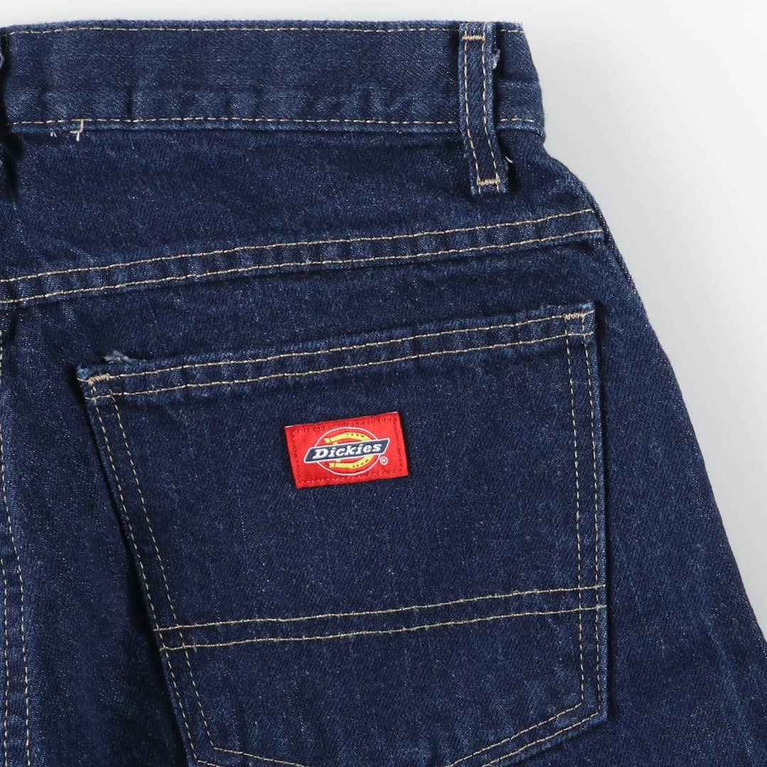 Dark navy Dickies tapered denim pants, men's size W30 cotton Navy blue Vintage Second Hand