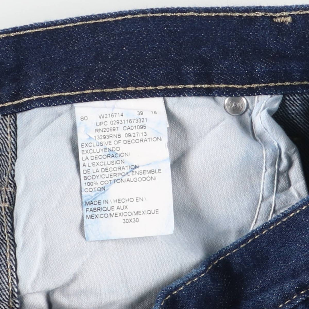 Dark navy Dickies tapered denim pants, men's size W30 cotton Navy blue Vintage Second Hand