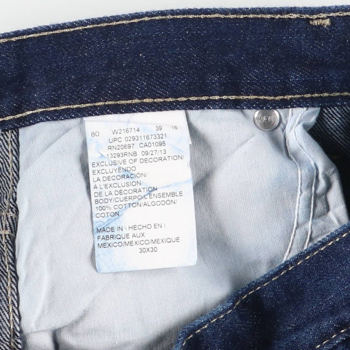 Dark navy Dickies tapered denim pants, men's size W30 cotton Navy blue Vintage Second Hand