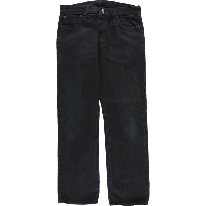 Levi's 501-0165 Black Denim Straight Denim Pants, Men's Size W32 cotton black type Vintage Second Hand