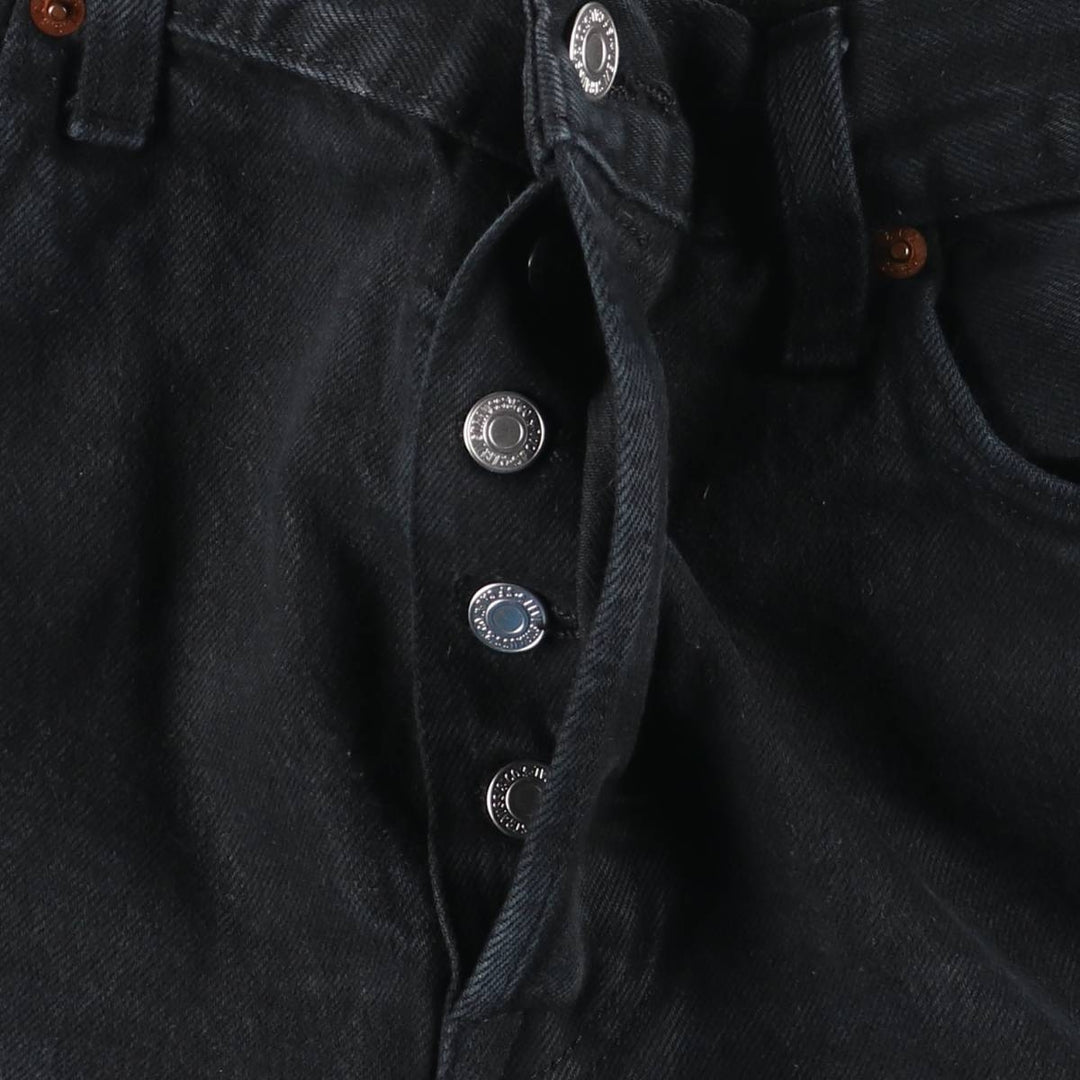 Levi's 501-0165 Black Denim Straight Denim Pants, Men's Size W32 cotton black type Vintage Second Hand