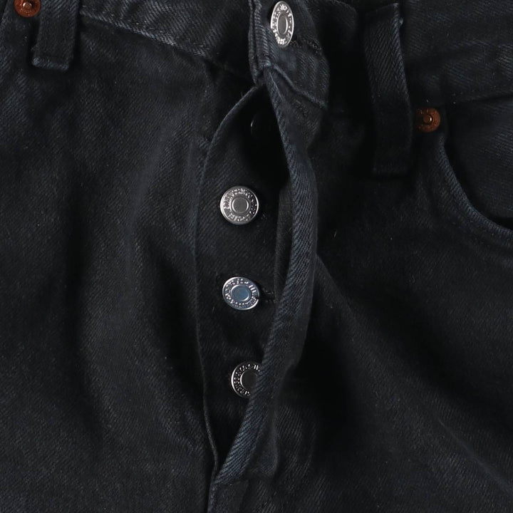 Levi's 501-0165 Black Denim Straight Denim Pants, Men's Size W32 cotton black type Vintage Second Hand