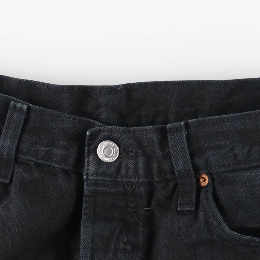 Levi's 501-0165 Black Denim Straight Denim Pants, Men's Size W32 cotton black type Vintage Second Hand