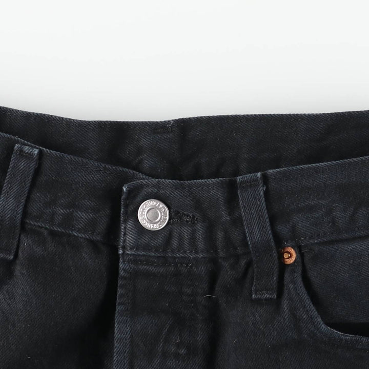 Levi's 501-0165 Black Denim Straight Denim Pants, Men's Size W32 cotton black type Vintage Second Hand